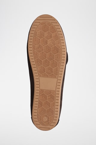 Chaussures bateau en nubuck Olga - Marron foncé