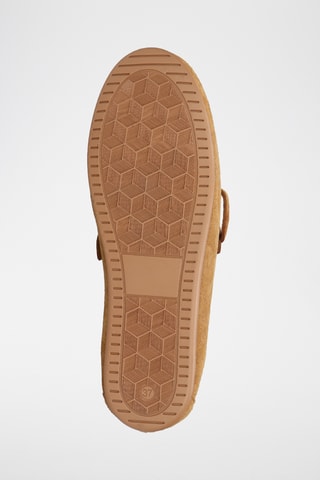 Chaussures bateau en nubuck Olga - Marron clair