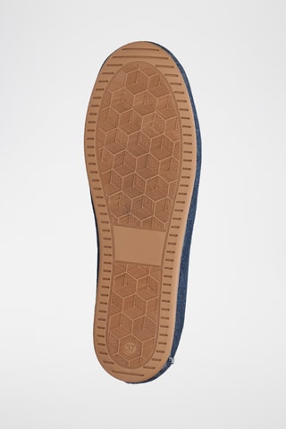 Chaussures bateau en jean Olga - Bleu marine