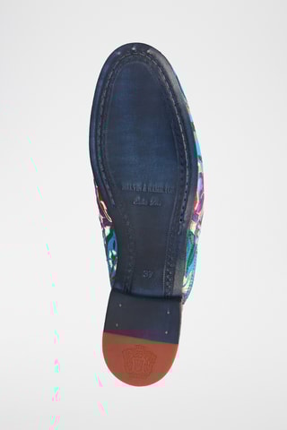 Mules Scarlett - Turquoise et rouge