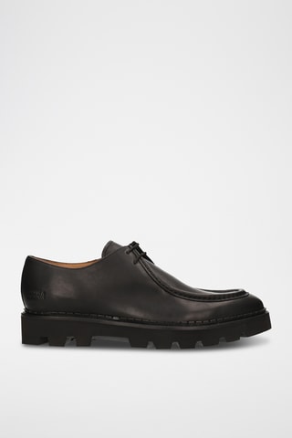 Mocassins plateformes en cuir Matthew - Noir