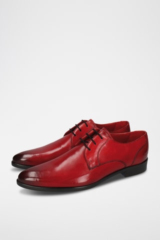 Derbys en cuir Toni - Rouge