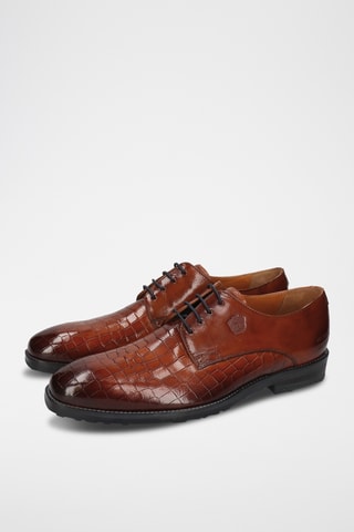 Derbys en cuir Flynn - Marron
