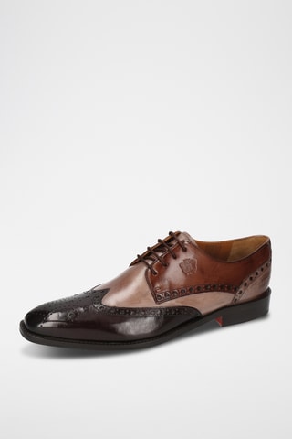 Richelieus en cuir Martin - Marron