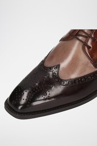 Richelieus en cuir Martin - Marron