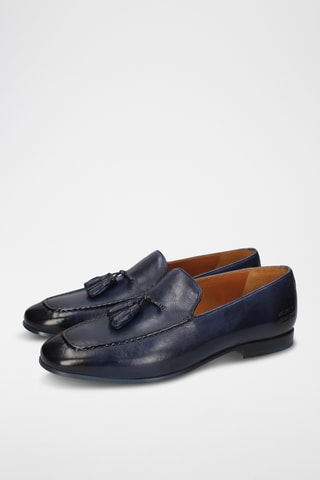 Mocassins en cuir Clive - Bleu marine