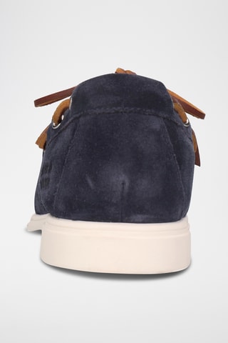 Chaussures bateau en nubuck Earl - Bleu marine
