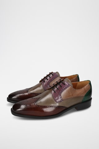 Derbys en cuir Jeff - Marron