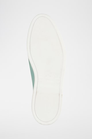 Mules en cuir de chèvre nubuck Adley - Vert d’eau