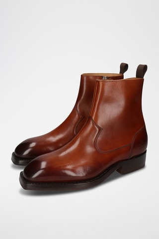 Boots en cuir Wayne - Marron