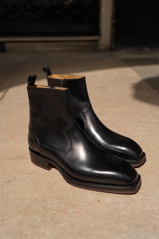 Boots en cuir Wayne 2 - Noir