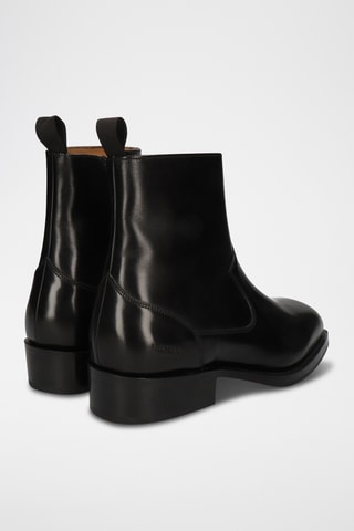 Boots en cuir Wayne 2 - Noir