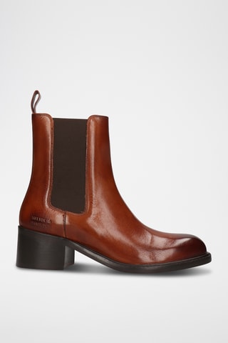 Bottines Chelsea en cuir Shay - Camel