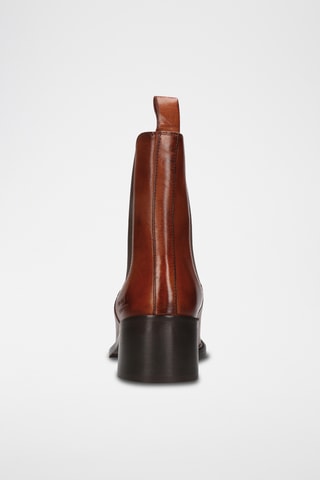 Bottines Chelsea en cuir Shay - Camel