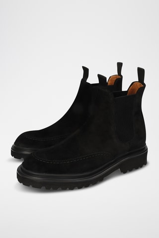 Bottines Chelsea en nubuck Matteo - Noir