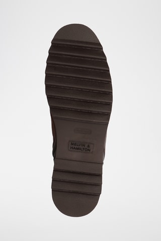 Baskets montantes en cuir Hadrian - Bordeaux