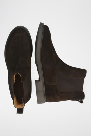 Bottines Chelsea en nubuck Olympia - Marron foncé