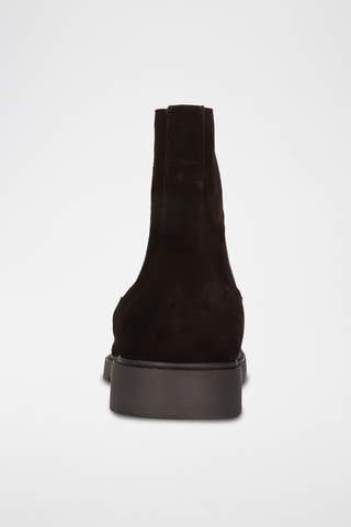 Bottines Chelsea en nubuck Olympia - Marron foncé