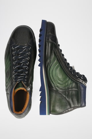 Baskets montantes en cuir Hadrian - Noir