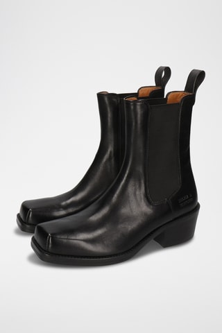 Bottines Chelsea en cuir Shelby - Noir