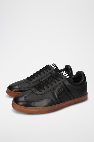 Baskets en cuir de mouton Jaxson - Noir