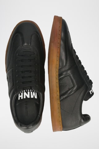 Baskets en cuir de mouton Jaxson - Noir