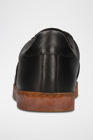 Baskets en cuir de mouton Jaxson - Noir