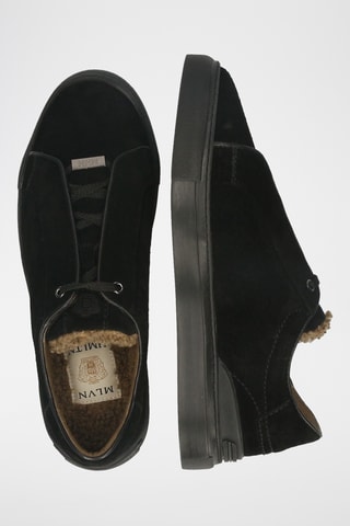 Baskets fourrées en nubuck Jax - Noir