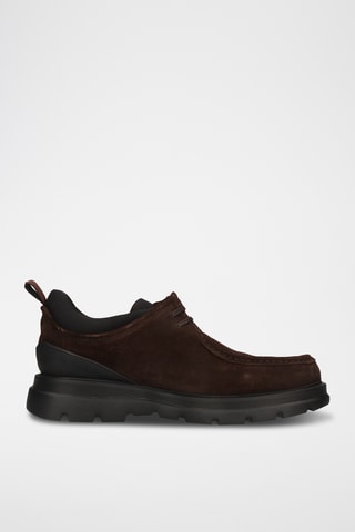 Derbys en cuir Edmund - Marron foncé