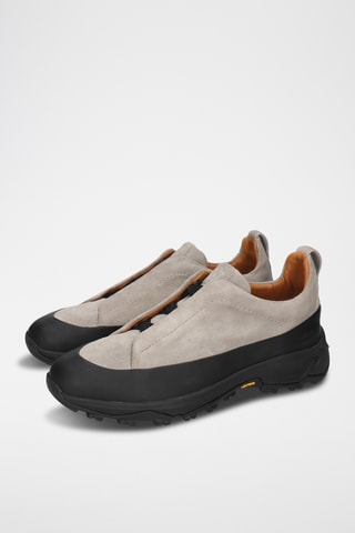 Baskets en cuir Clifford - Gris clair