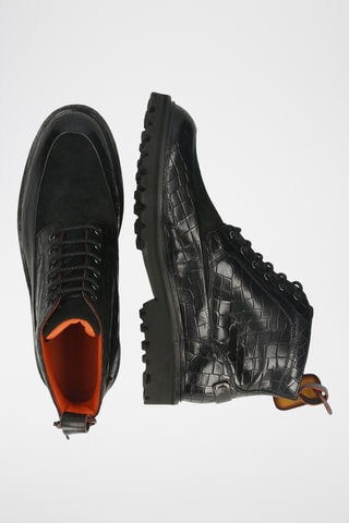 Boots en cuir Pierce - Noir