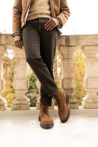 Boots en cuir Edmund - Marron clair