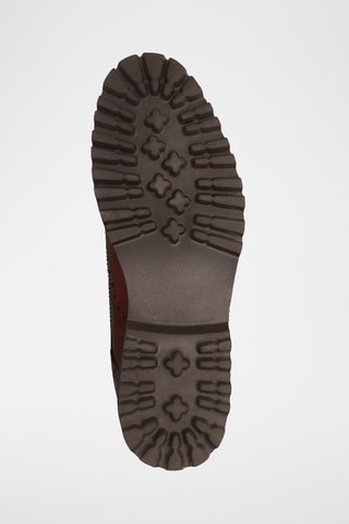 Boots en cuir verni Matthew - Marron clair