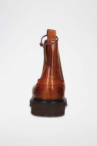 Bottines Chelsea en cuir Pierce - Camel