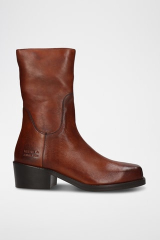 Bottines en cuir Shelby - Marron