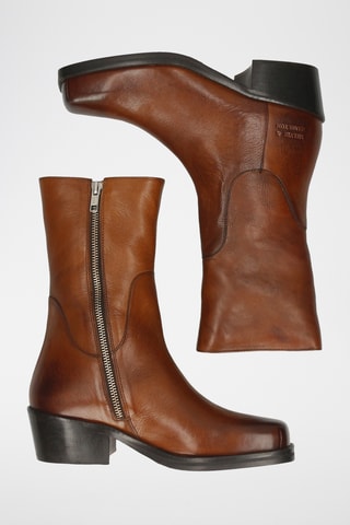Bottines en cuir Shelby - Marron