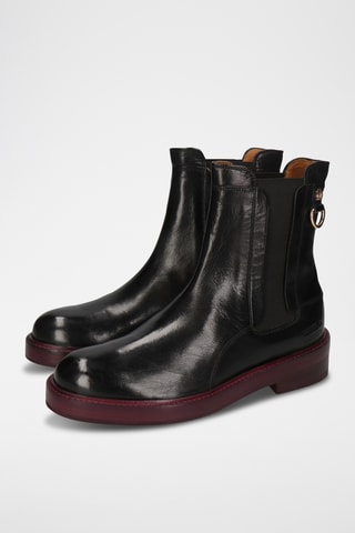 Bottines Chelsea en cuir Maria - Noir