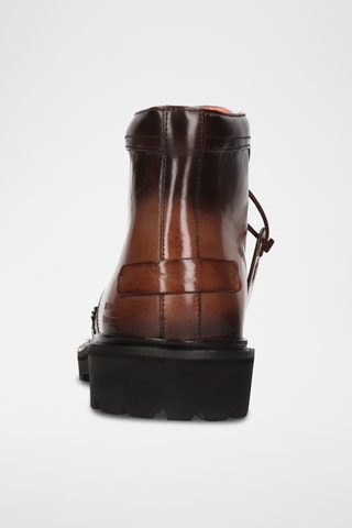 Boots en cuir Pierce - Marron