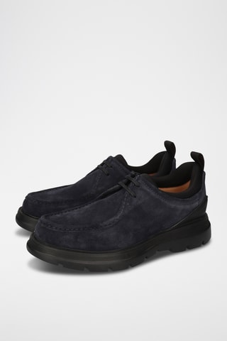 Derbys en nubuck Edmund - Bleu marine
