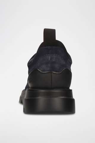 Derbys en nubuck Edmund - Bleu marine