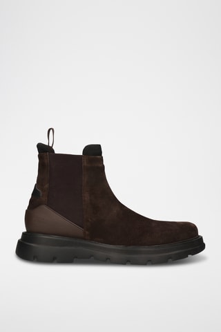 Bottines Chelsea en cuir Edmund - Marron foncé