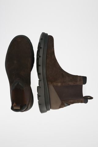 Bottines Chelsea en cuir Edmund - Marron foncé