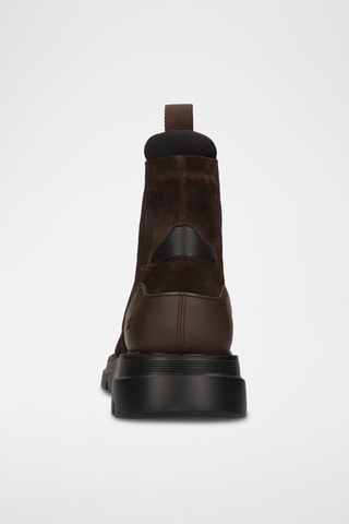 Bottines Chelsea en cuir Edmund - Marron foncé