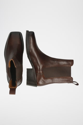 Bottines Chelsea en cuir Shelby - Marron