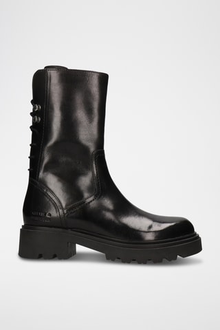 Bottines en cuir Dahlia - Noir
