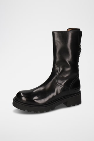 Bottines en cuir Dahlia - Noir