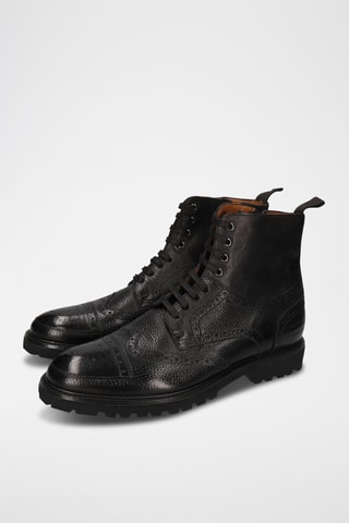 Boots en cuir Trevor - Noir