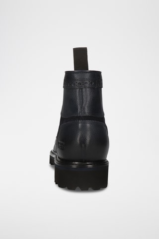 Boots en cuir Matthew - Bleu marine