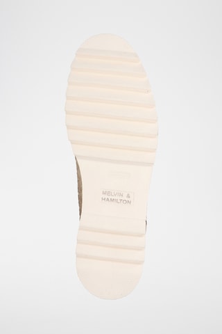 Baskets en cuir Hadrian - Marron et écru 