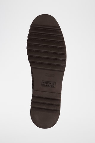 Baskets en cuir verni Hadrian - Marron